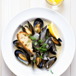 Mussels in White Wine and Garlic Sauce Moules Marinières Cooking