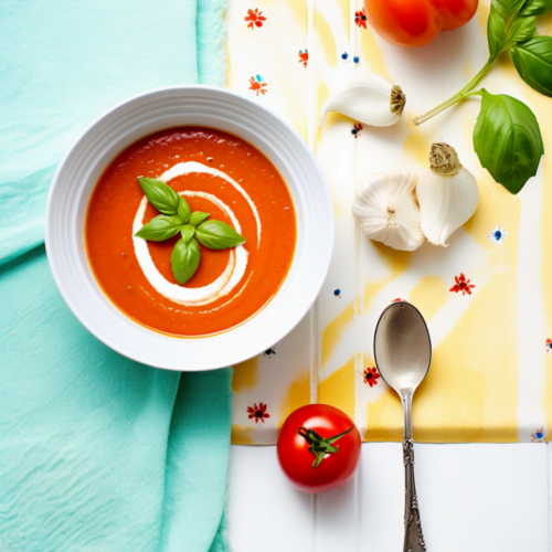 Tomato Basil Bisque with Olive Oil Drizzle_001