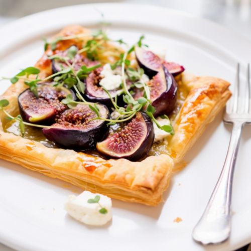 Fig and Goat Cheese Tart with Honey and Thyme_001