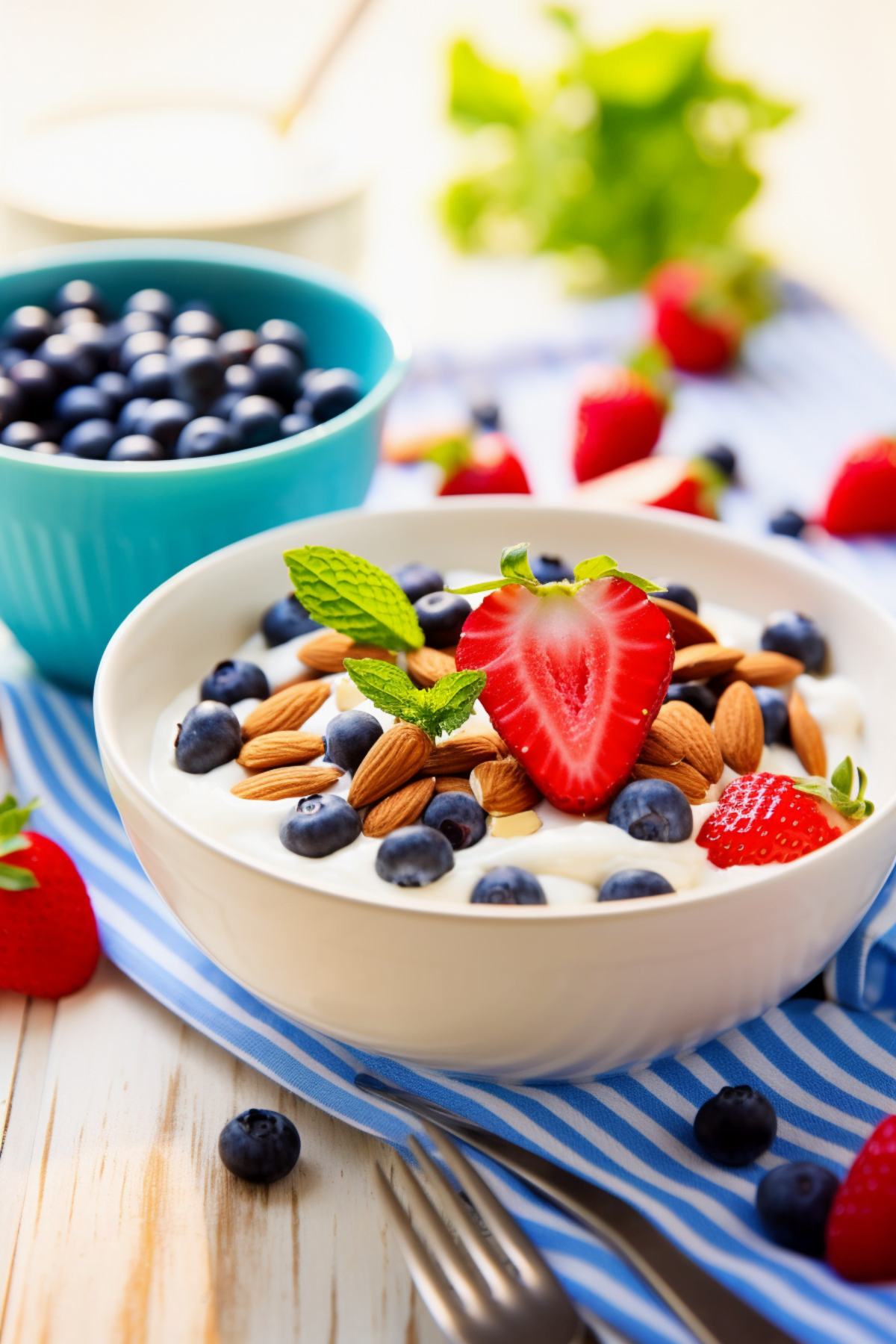 Greek Yogurt with Honey and Fresh Berries - Cooking Mediterranean