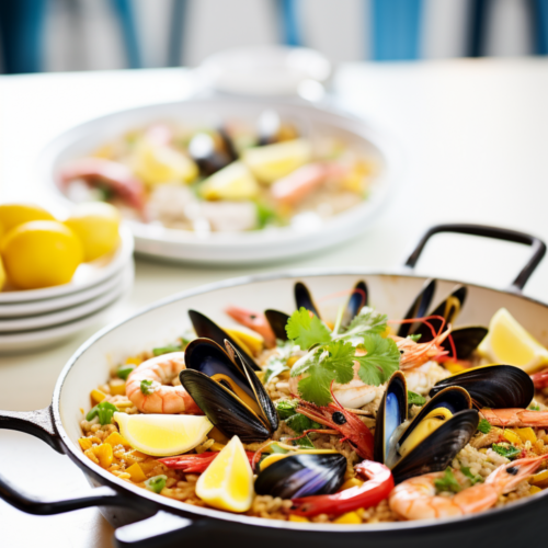 Ibizan Seafood Paella with Saffron and Lemon_001