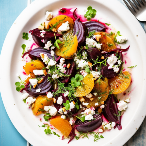 Israeli Beet and Orange Salad with Goat Cheese_001