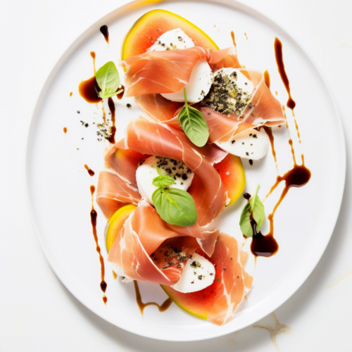 Prosciutto and Melon with Balsamic Reduction_001