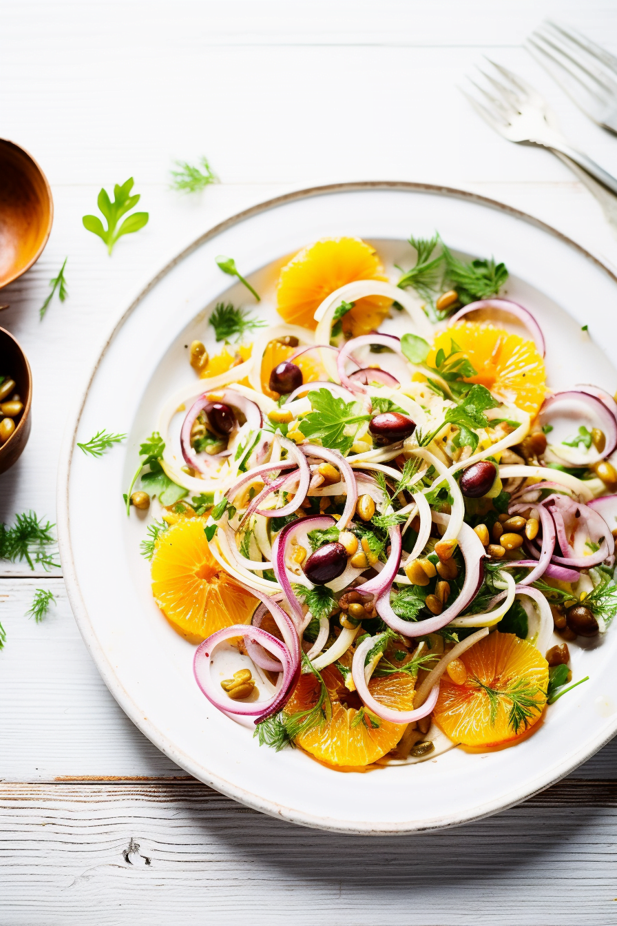 Sicilian Fennel And Orange Salad With Red Onion - Cooking Mediterranean