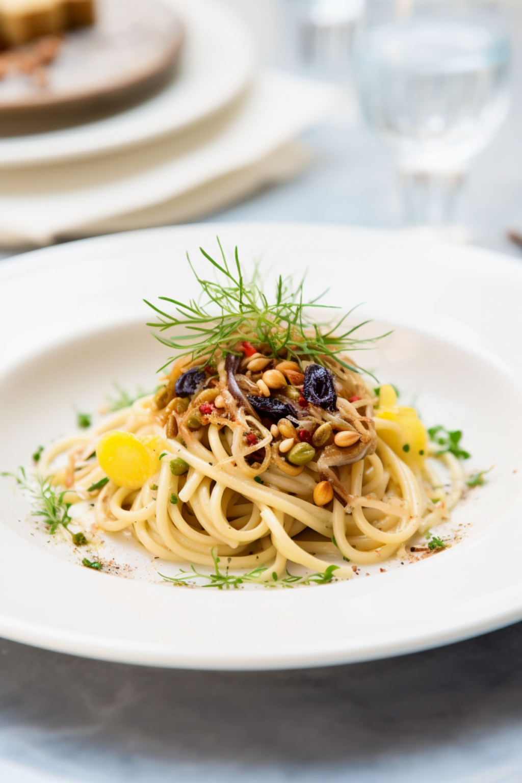 Spaghetti with Fresh Sardines and Wild Fennel - Cooking Mediterranean