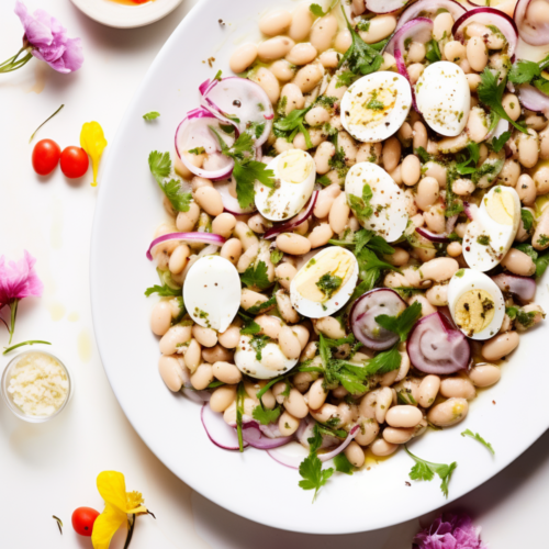 Turkish White Bean Salad with Tomatoes and Parsley (Piyaz)_001