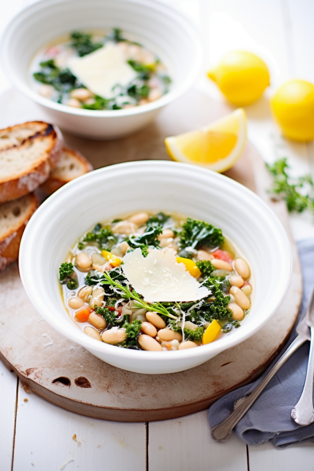 Tuscan White Bean And Kale Soup (Ribollita) - Cooking Mediterranean