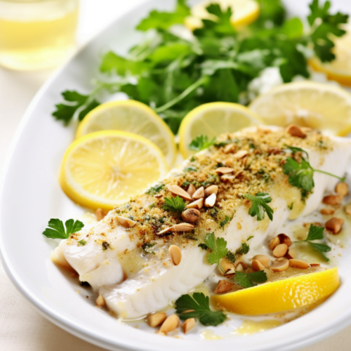 Baked Cod with a Parsley and Almond Crust_001