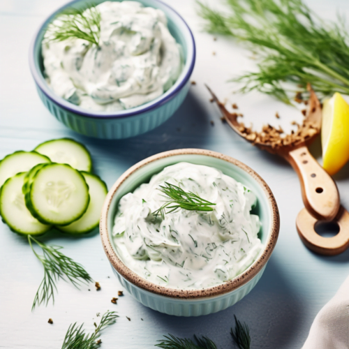 Greek Tzatziki with Cucumber and Dill_001