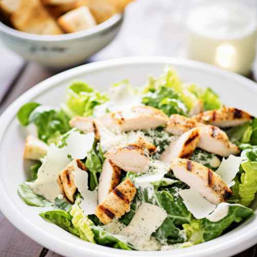 Grilled Chicken Caesar Salad with Homemade Croutons_001