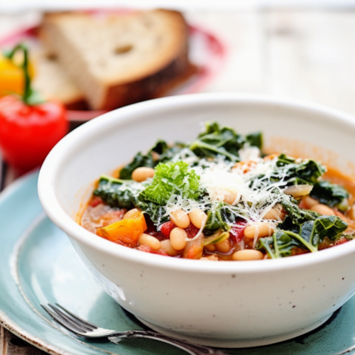 Italian Ribollita with Kale and Crispy Pancetta_001