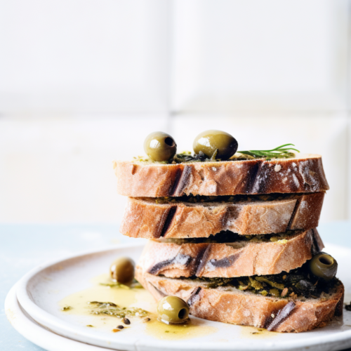 Sardinian Pane Carasau (Crispy Flatbread) with Olive Tapenade_001