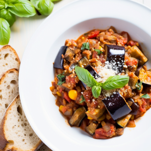 Sicilian Caponata with Toasted Pine Nuts and Golden Raisins_001