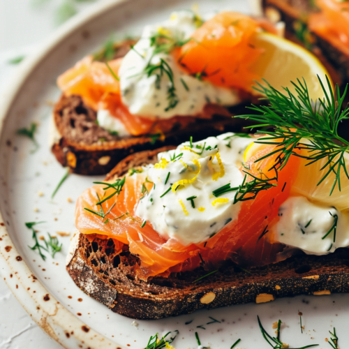 Smoked Trout with Horseradish Cream and Dark Rye Bread - Cooking ...