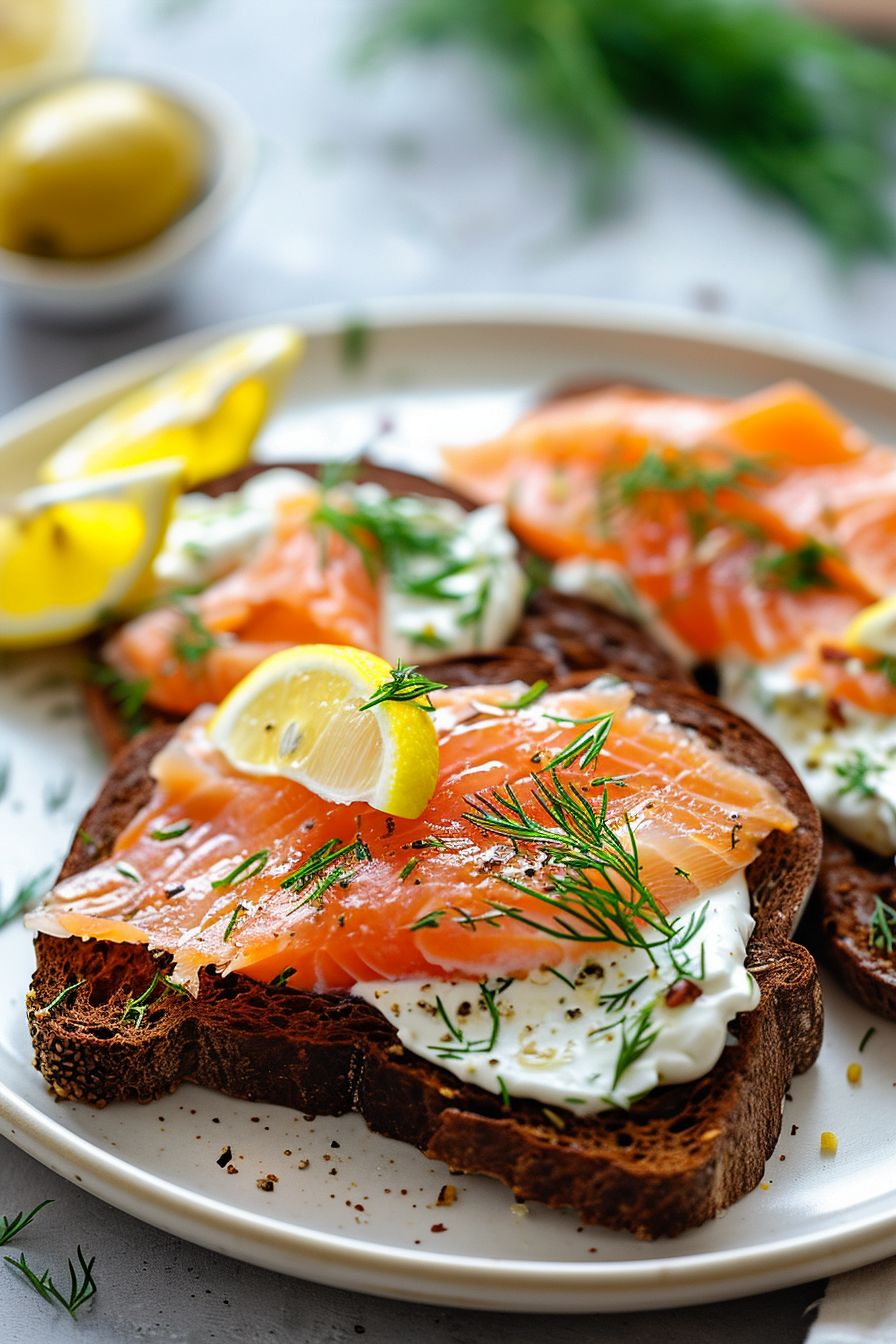 Smoked Trout with Horseradish Cream and Dark Rye Bread - Cooking ...