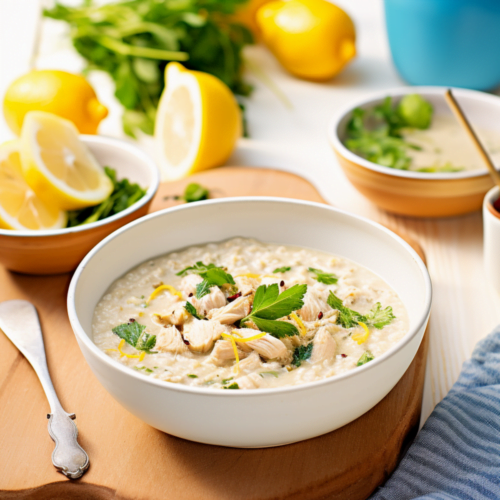 Syrian Chicken and Rice Soup with Lemon and Mint_001