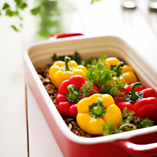 Syrian Lentil and Tomato Stuffed Peppers_001