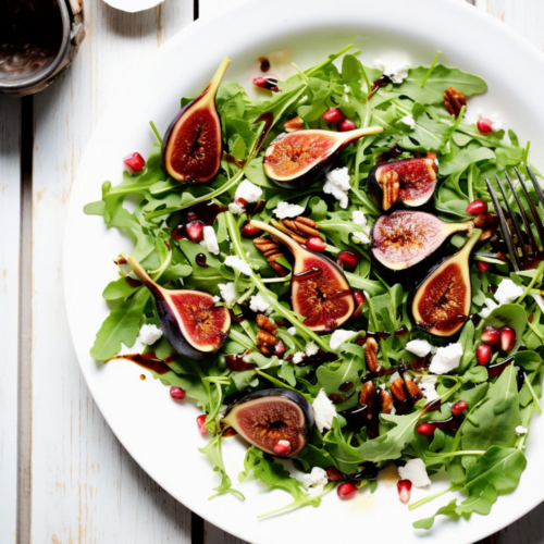 Turkish Grilled Fig Salad with Arugula and Walnuts_001